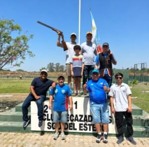 Podios del tiro a la hélice en torneo del diario El Liberal